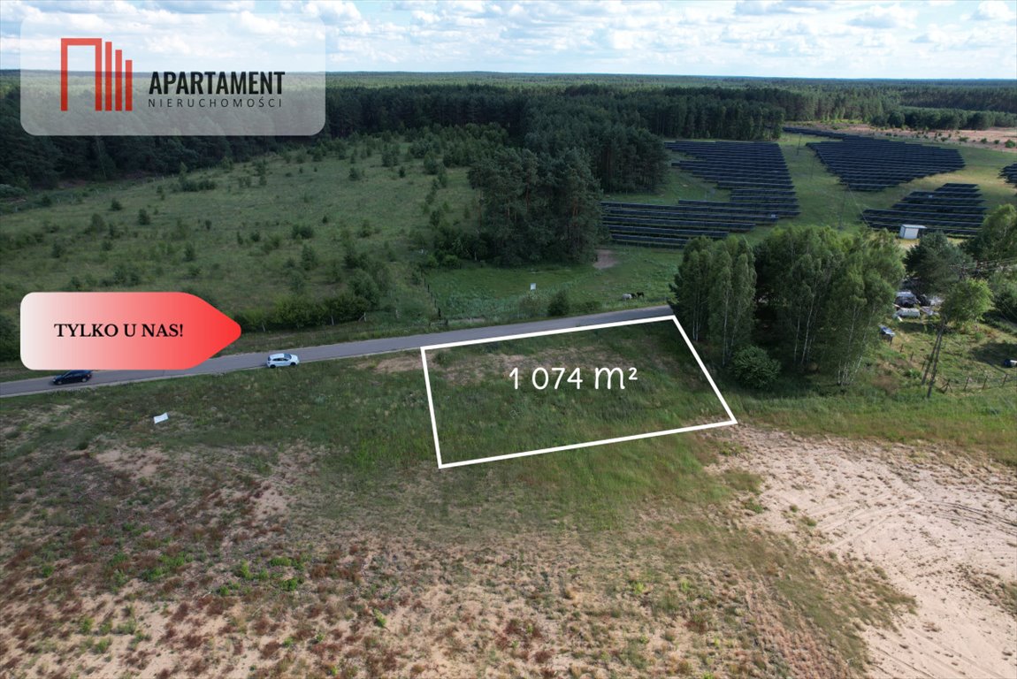Działka budowlana 1074m² z WZ, las, cisza - polecam! Czersk  1 074m2 Foto 1