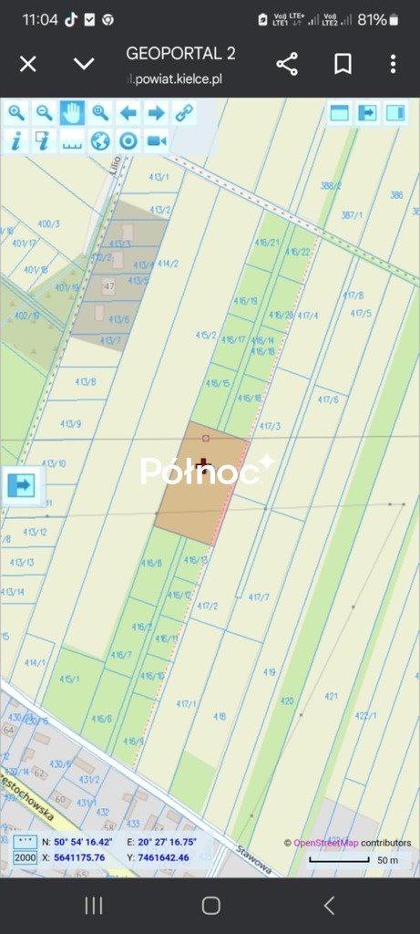 Działka 5201 m² pod zabudowę w Micigózdzie, blisko Kielc Micigózd  5 201m2 Foto 1