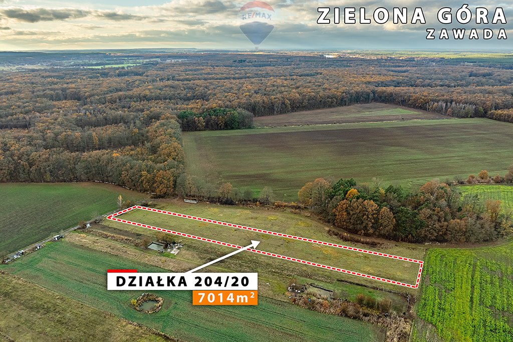 Działka rolna na sprzedaż Zielona Góra, Zawada  7 014m2 Foto 15