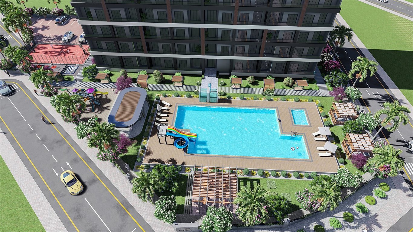 Nowe apartamenty 200 m od plaży z basenem i parkingiem Turcja, Tömük, Tömük, Erdemli, Mersin  66m2 Foto 1
