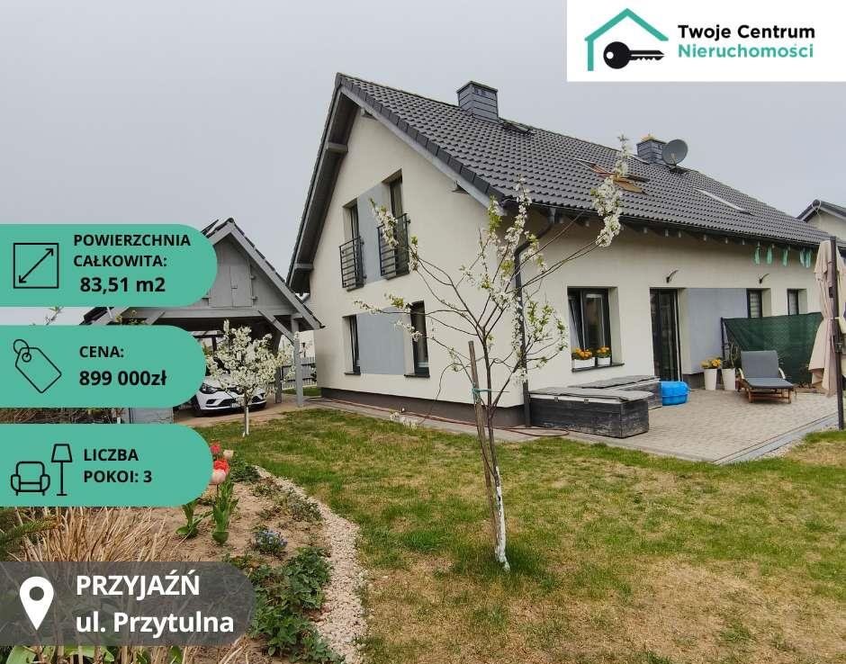 Przytulny dom 84 m2 z tarasem, garażem i fotowoltaiką Przyjaźń, Przytulna  84m2 Foto 1