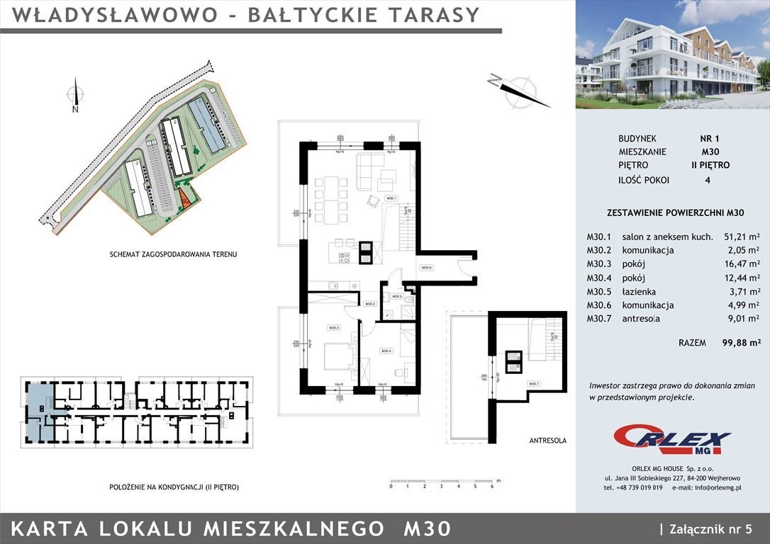 Mieszkanie trzypokojowe na sprzedaż Władysławowo, Droga Chłapowska  10m2 Foto 1