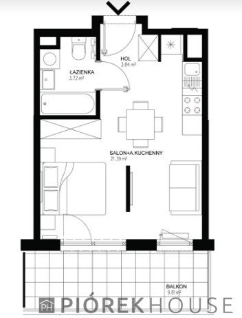Kawalerka na sprzedaż Warszawa, Mokotów, Bokserska  29m2 Foto 1