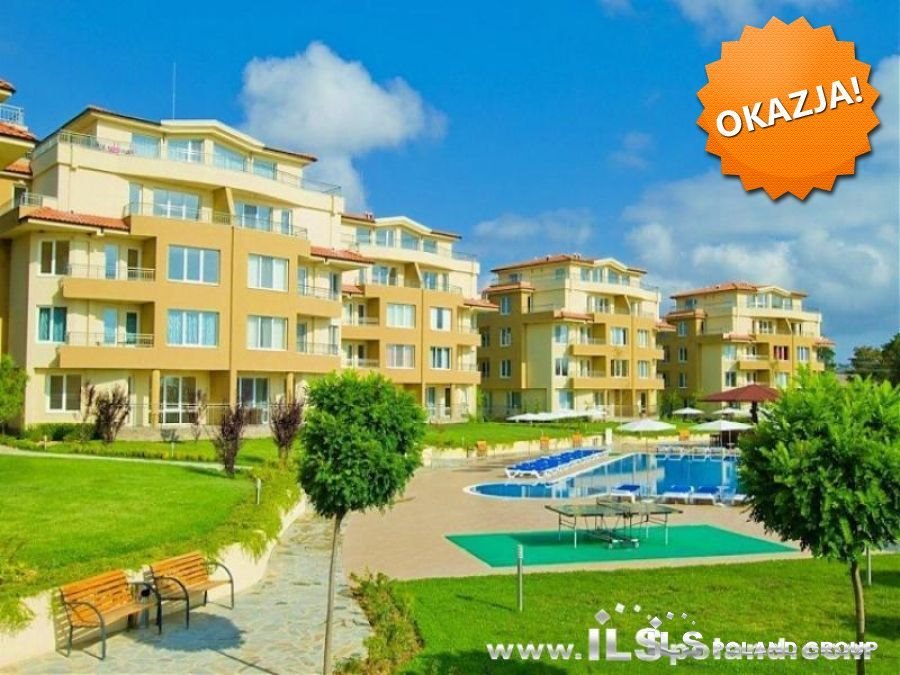 Polecam 2-pokojowy apartament z widokiem na basen, 100 m od plaży Bułgaria, PINES BEACH RESORT Hemus, PINES BEACH RESORT, Hemus  61m2 Foto 1