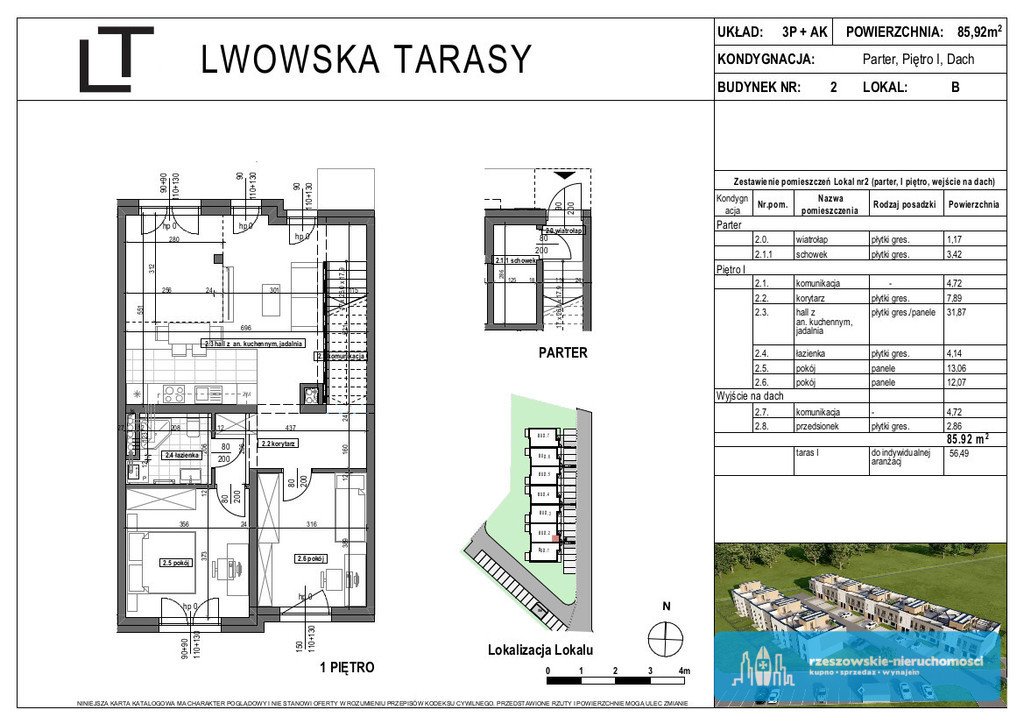 Mieszkanie trzypokojowe na sprzedaż Rzeszów, Wilkowyja, Lwowska  86m2 Foto 4