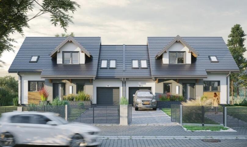 Komfortowy dom z 4 sypialniami, garażem i tarasem Dzbenin, Letnia  151m2 Foto 1