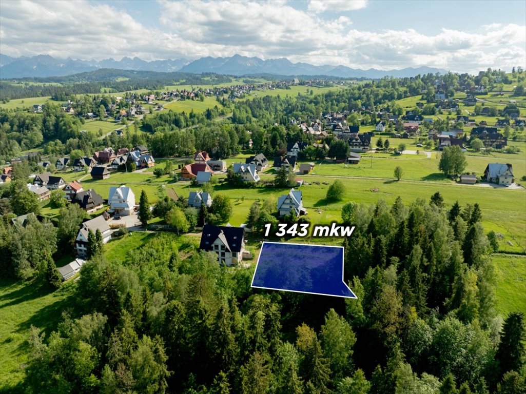 Sprzedam działkę 1343 m² z lasem i prywatnością w Bukowinie Bukowina Tatrzańska, Wierch Głodowski  1 343m2 Foto 1