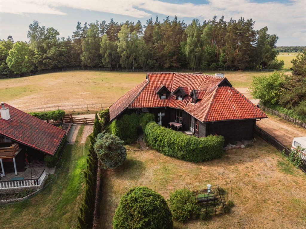 Urokliwy dom nad Jeziorem Mielno – 107 m2, las, cisza Nowa Wieś Ostródzka  107m2 Foto 1