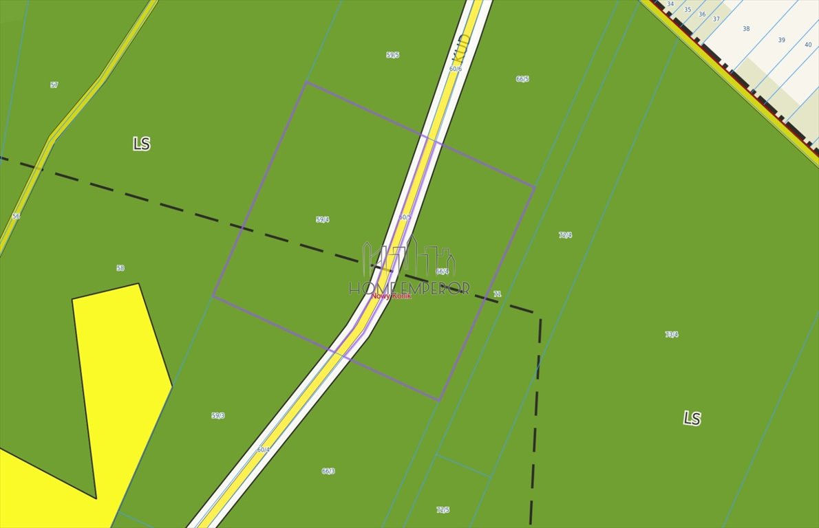 Działka 9588 m² w Nowym Koniku - tereny leśne bez zabudowy Nowy Konik, Brzezińska  9 588m2 Foto 1