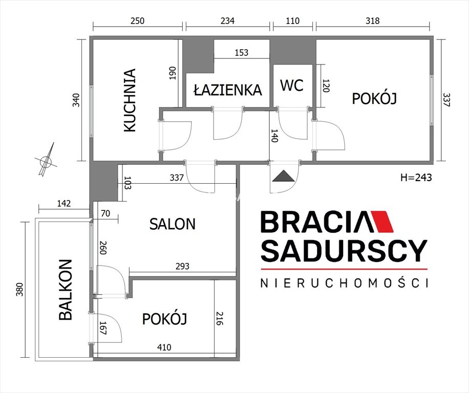 Mieszkanie trzypokojowe na sprzedaż Kraków, Mistrzejowice, Mistrzejowice, Bohaterów Września  50m2 Foto 4