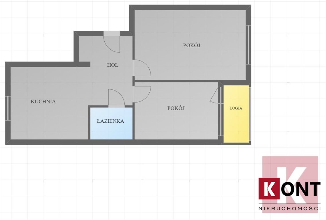 Mieszkanie dwupokojowe na sprzedaż Kraków, Krowodrza  56m2 Foto 3