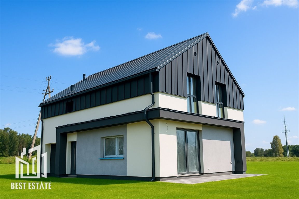 Nowoczesny dom 142 m2 z garażem, 4 sypialniami i dużą kuchnią Solniczki  142m2 Foto 1