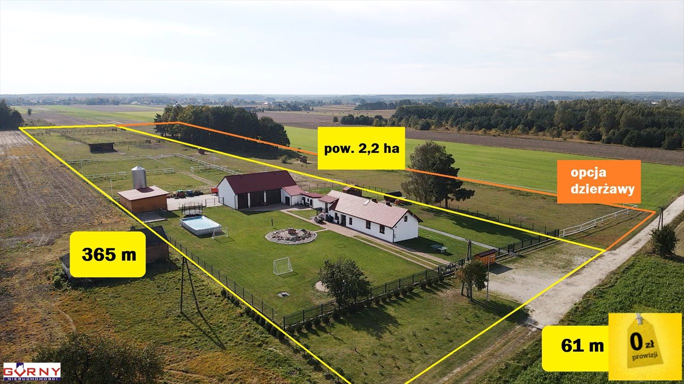 Do sprzedania gospodarstwo 2,21 ha z stajnią, dwoma maneżami i domem Marianek  22 000m2 Foto 1