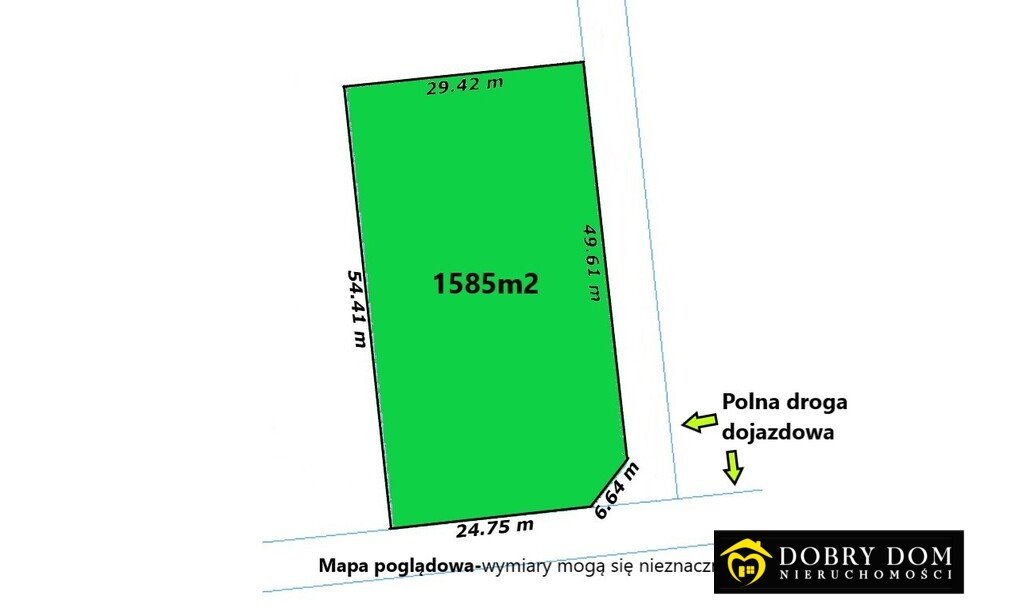 Działka 1585 m² w Górze - las, rzeka, spokój polecam Góra  1 585m2 Foto 1