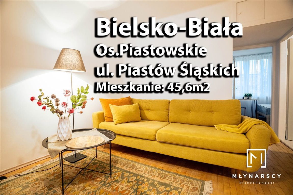 Mieszkanie trzypokojowe na wynajem Bielsko-Biała, Piastowskie  46m2 Foto 2