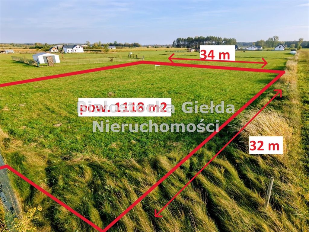Do sprzedania działka 118 m² z projektem domu w Zabłudowie Zabłudów, Zabłudów  1 118m2 Foto 1