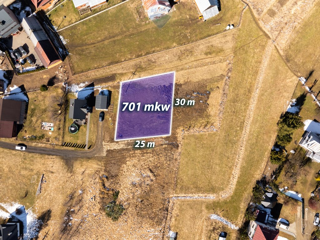 Działka budowlana na sprzedaż Szaflary, Augustyna Suskiego  701m2 Foto 1