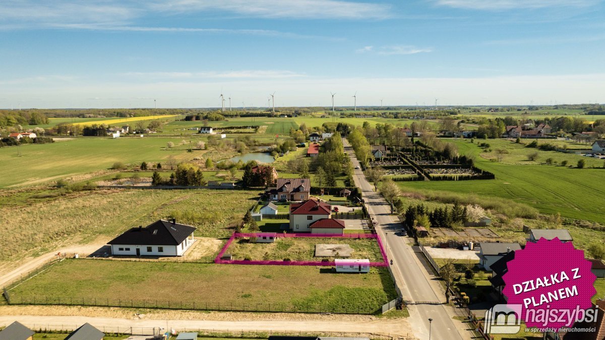 Na sprzedaż działka 1044 m² z pozwoleniem na budowę w Ustroniu Morskim Ustronie Morskie, Wieś  1 044m2 Foto 1