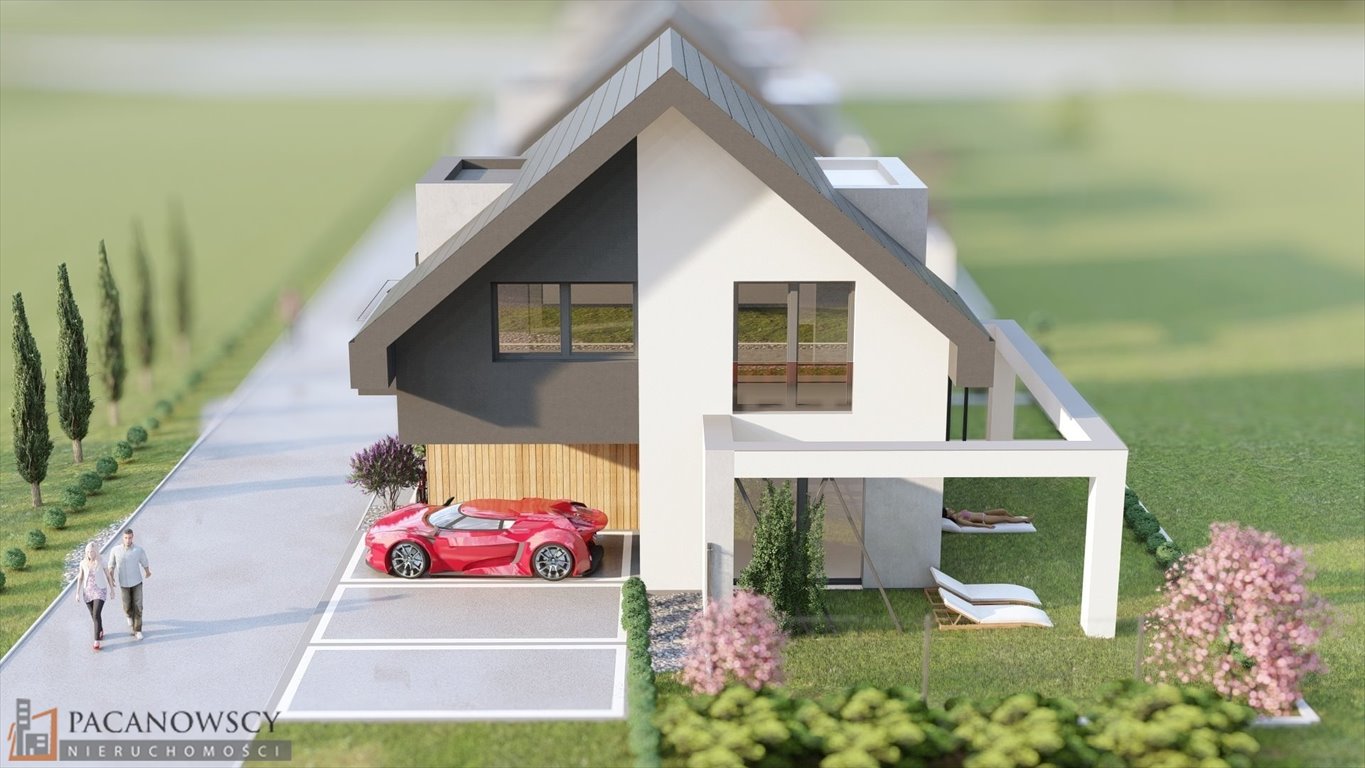 Nowoczesny dom bliźniak 154 m2 z balkonem i tarasem Zielonki  154m2 Foto 1