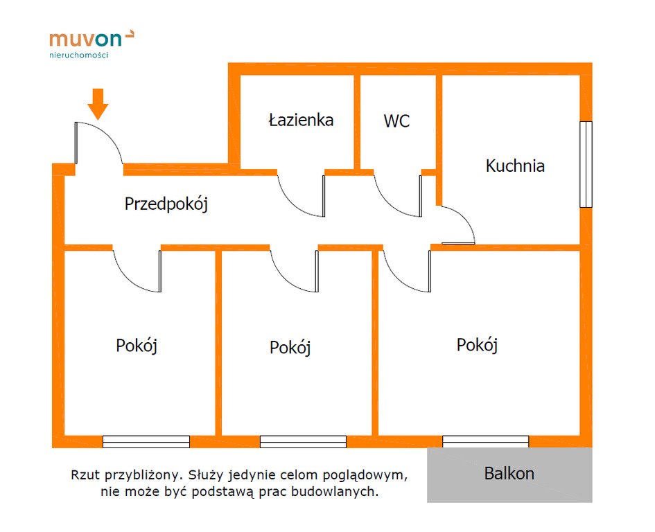 Mieszkanie trzypokojowe na sprzedaż Zielona Góra, Osadnicza  65m2 Foto 9