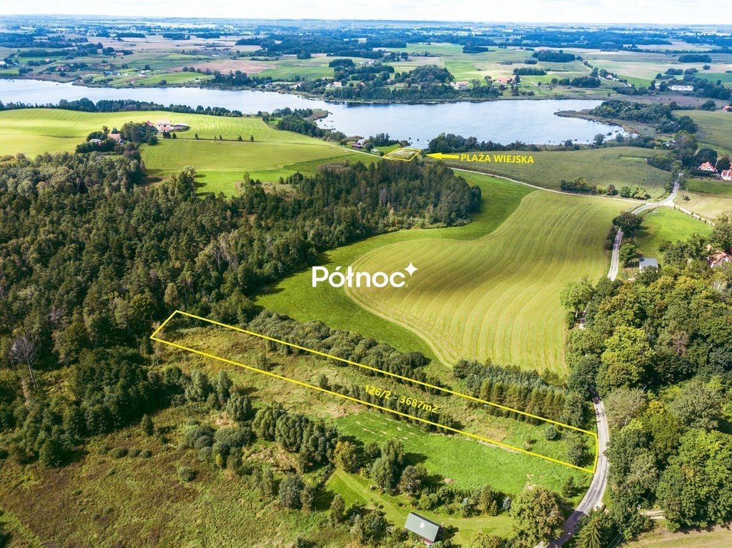 Zapraszam do zakupu działki rolnej 3687 m² z mediami nad jeziorem Golubskie Golubie  3 687m2 Foto 1
