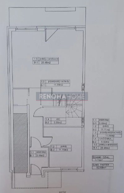 Mieszkanie trzypokojowe na sprzedaż Wrocław, Psie Pole  90m2 Foto 3