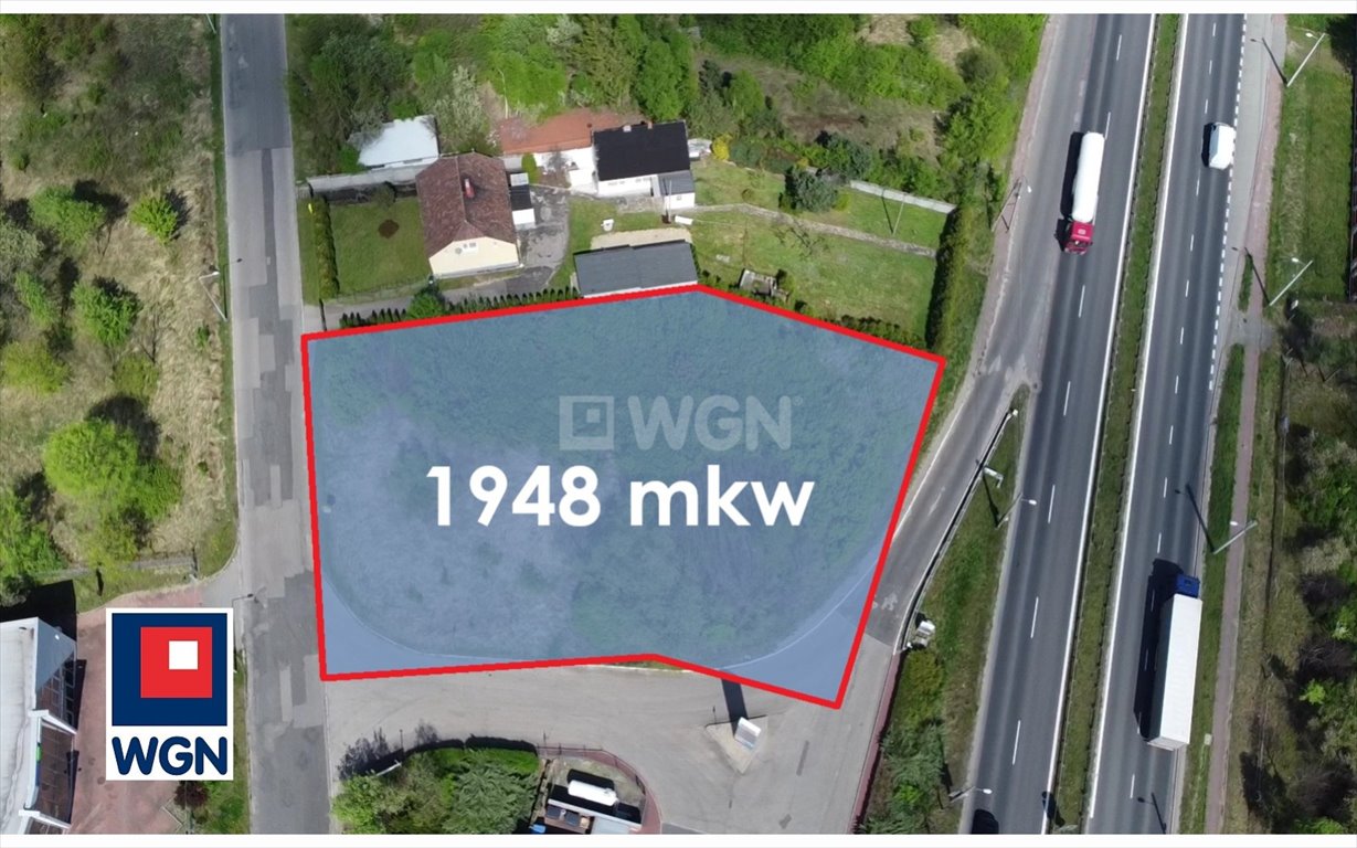 Na sprzedaż działka inwestycyjna 1948 m² przy DK-91 w Częstochowie Częstochowa, Błeszno, Bohaterów Katynia  1 948m2 Foto 1