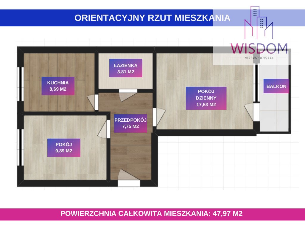 Mieszkanie dwupokojowe na sprzedaż Olsztyn, Stanisława Flisa  48m2 Foto 20