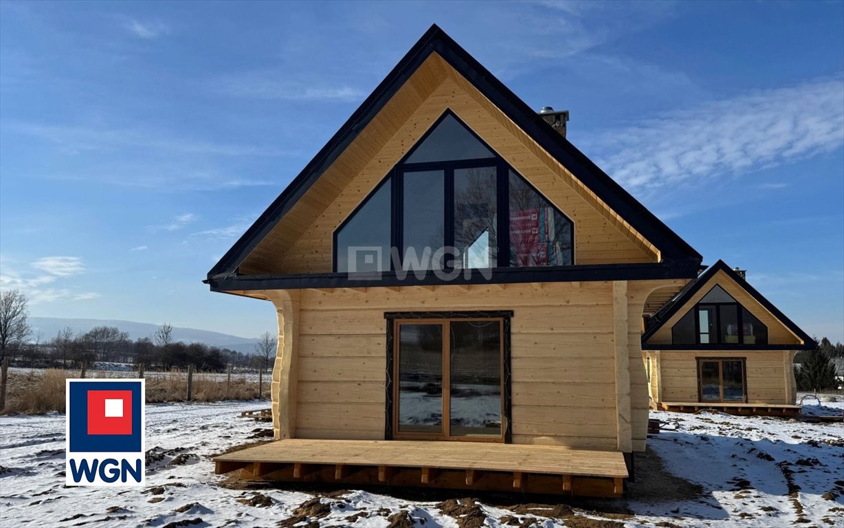 Polecam unikatowy dom z bali z widokiem na Śnieżnik Idzików, Idzików  68m2 Foto 1