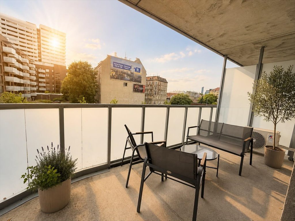 Wynajmę nowoczesne 2-pokojowe mieszkanie 46 m² z tarasem w Wrocławiu Wrocław, Wrocław-Stare Miasto, Wrocław-Stare Miasto, al. gen. Sikorskiego  46m2 Foto 1