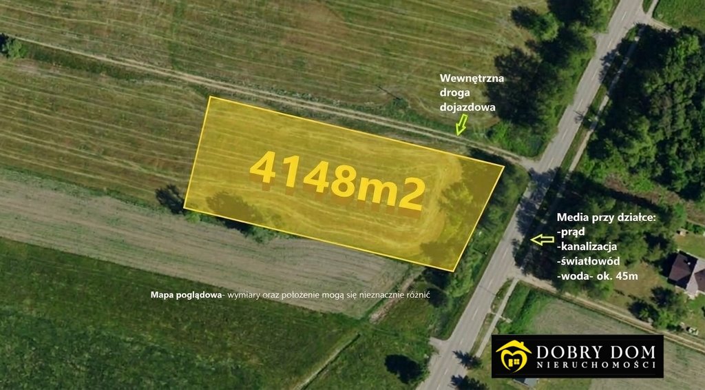 Do sprzedania atrakcyjny teren inwestycyjny 4148 m² w Krypnie Kościelnym Krypno Kościelne  4 148m2 Foto 1