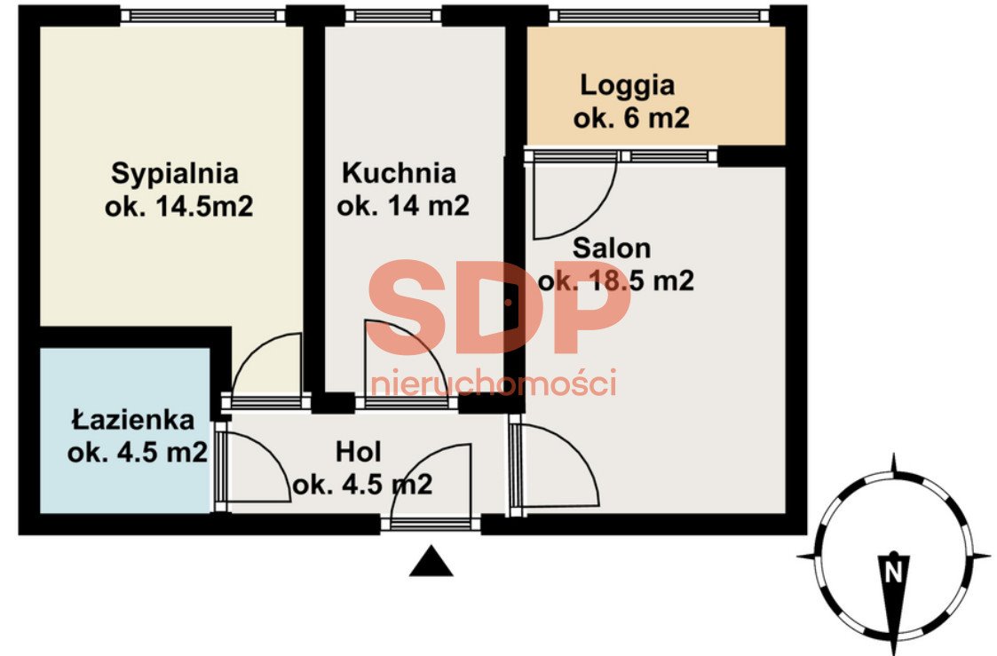 Mieszkanie dwupokojowe na sprzedaż Warszawa, Mokotów, Bukowińska  56m2 Foto 5