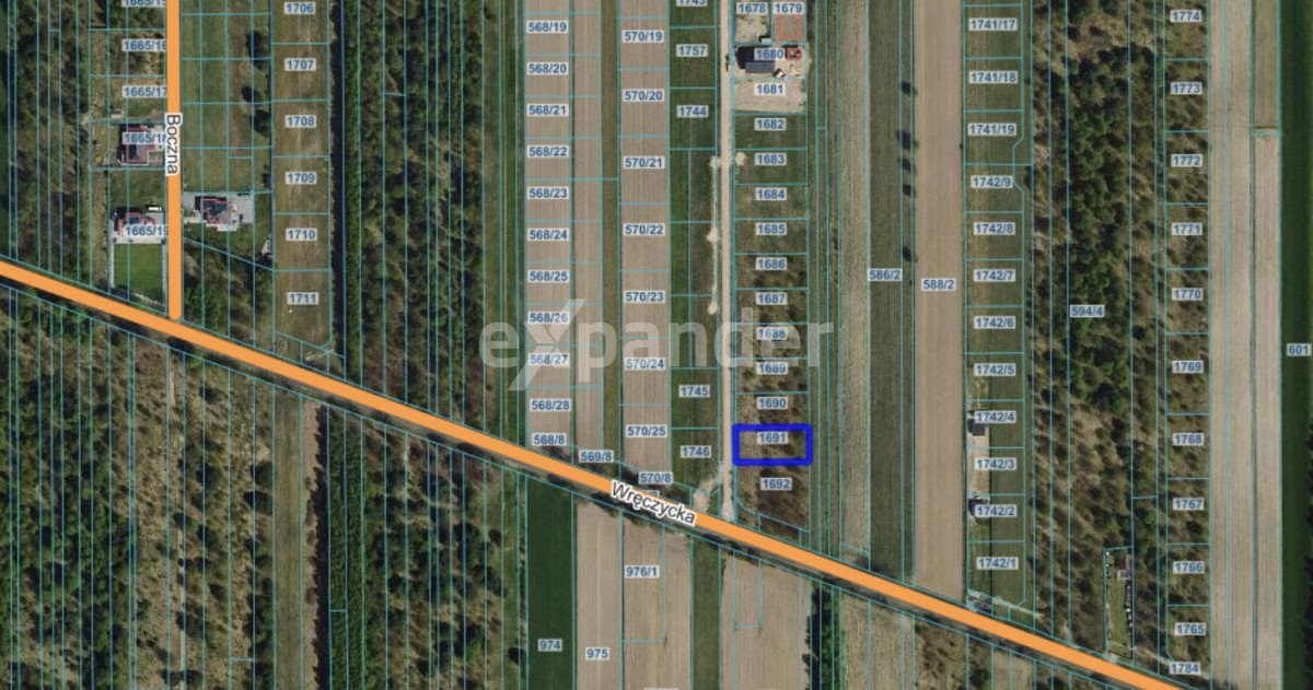 Ustawna działka pod zabudowę w Kaleju, 800 m2 Kalej, Kowalska  800m2 Foto 1