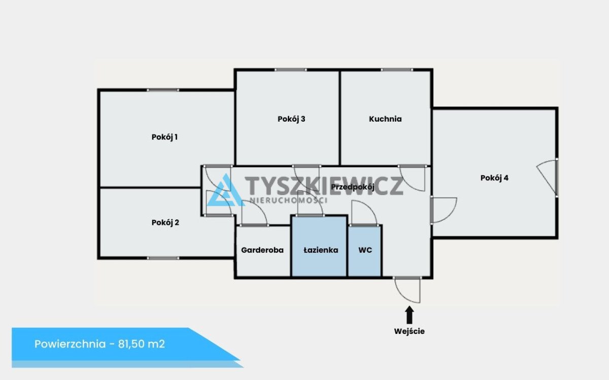 Mieszkanie czteropokojowe  na sprzedaż Rumia, Pomorska  82m2 Foto 3