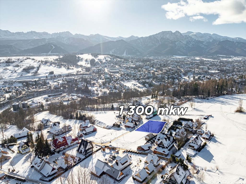 Działka 1450 m² z widokiem na góry w Zakopanem Tatrzański, Zwijacze  1 450m2 Foto 1