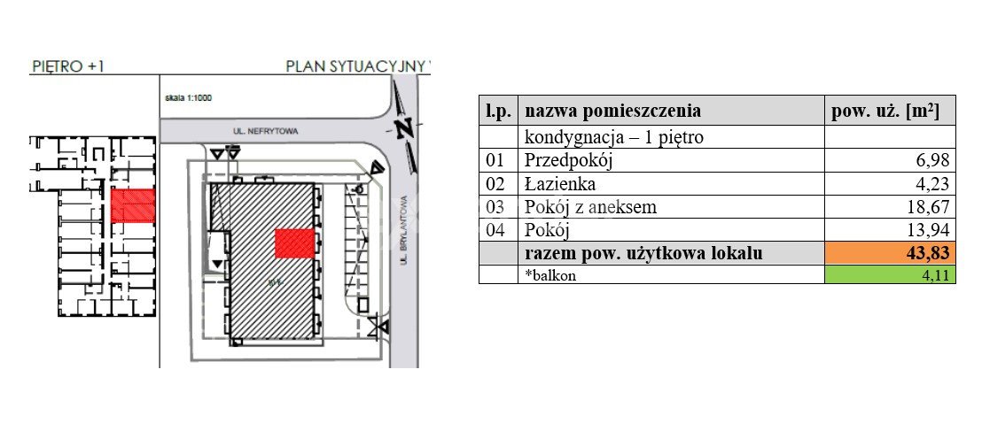 Mieszkanie dwupokojowe na sprzedaż Wrocław, Ołtaszyn, Nefrytowa  44m2 Foto 5