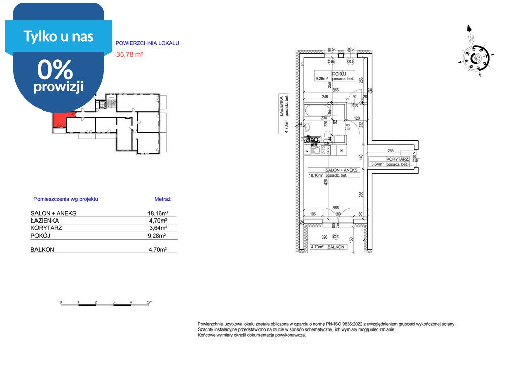 Przestronne 2-pokojowe mieszkanie z balkonem w centrum Bydgoszczy polecam! Bydgoszcz, Bocianowo, Hetmańska  36m2 Foto 1