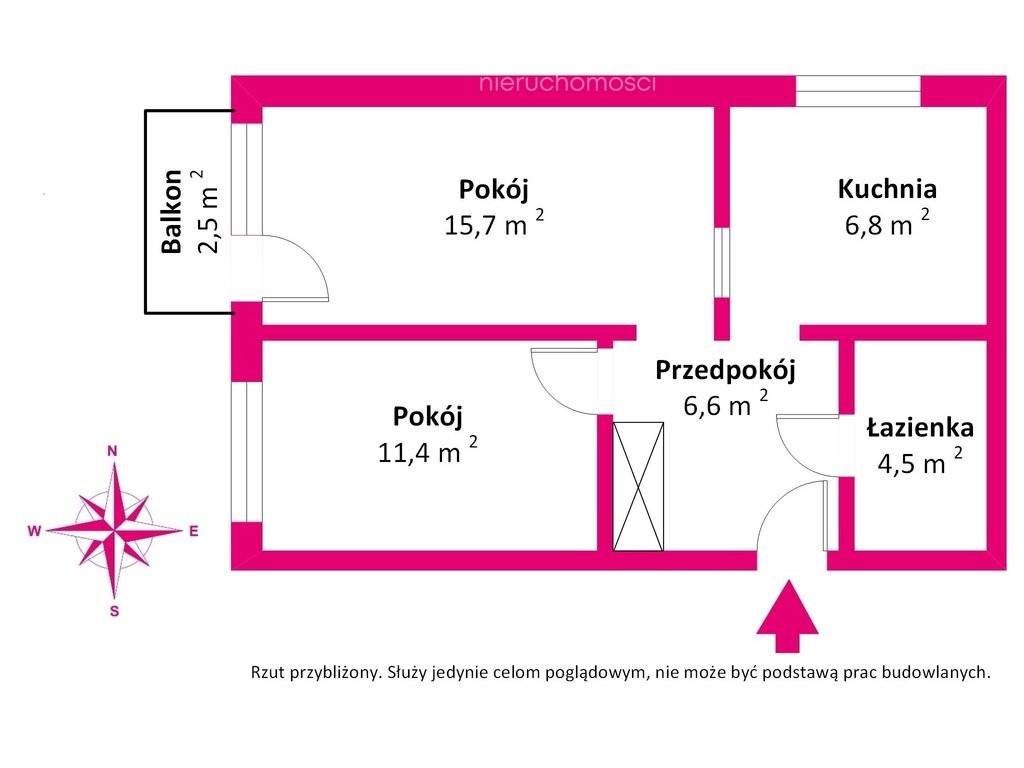 Mieszkanie dwupokojowe na sprzedaż Biała Podlaska, Mikołaja Kopernika  47m2 Foto 4