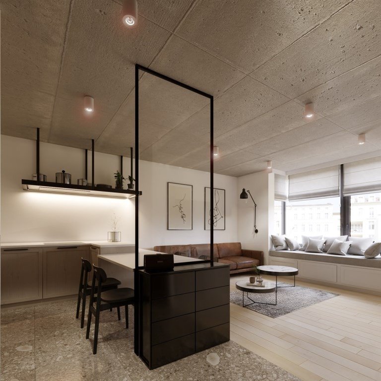 Nowoczesny apartament 44,62 m2 z windą i aranżacją w centrum Bielska Bielsko-Biała, 1 Maja  45m2 Foto 1