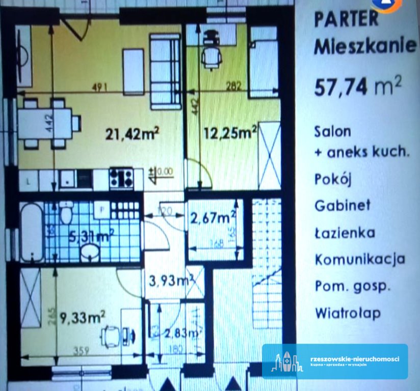 Mieszkanie trzypokojowe na sprzedaż Rzeszów, Miejska  58m2 Foto 19