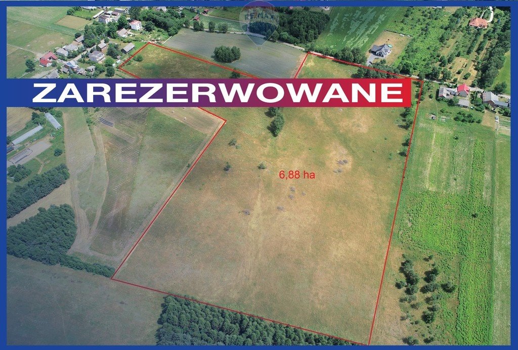 Działka inwestycyjna 6,88 ha w Kiełkowicach z mediami Kiełkowice  68 800m2 Foto 1