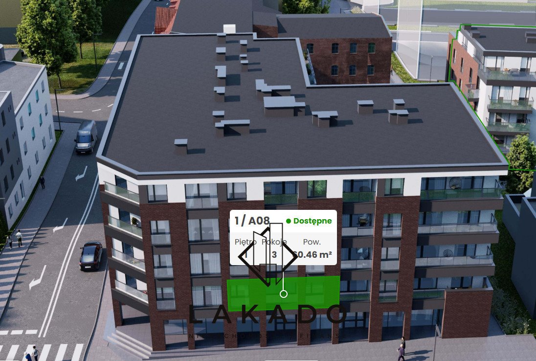 Mieszkanie trzypokojowe na sprzedaż Katowice, Koszutka, Słoneczna  61m2 Foto 1