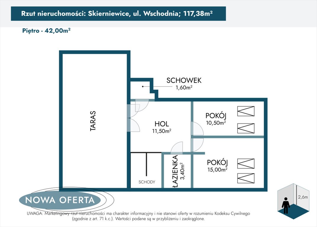 Mieszkanie czteropokojowe  na sprzedaż Skierniewice, Wschodnia  117m2 Foto 7