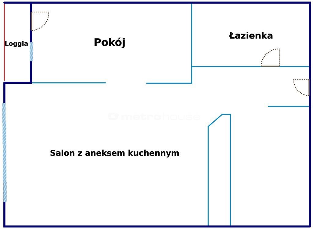 Mieszkanie dwupokojowe na sprzedaż Łódź, Bałuty, Chryzantem  35m2 Foto 11