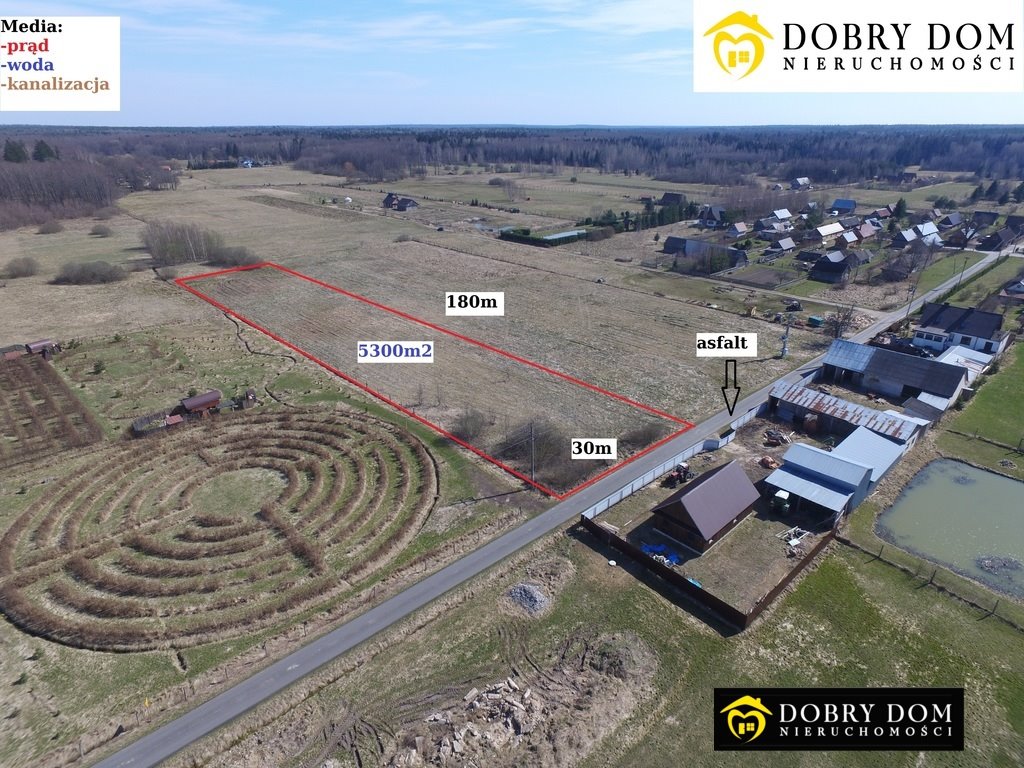 Działka 5300 m² z mediami - idealna pod inwestycję Białowieża  5 300m2 Foto 1