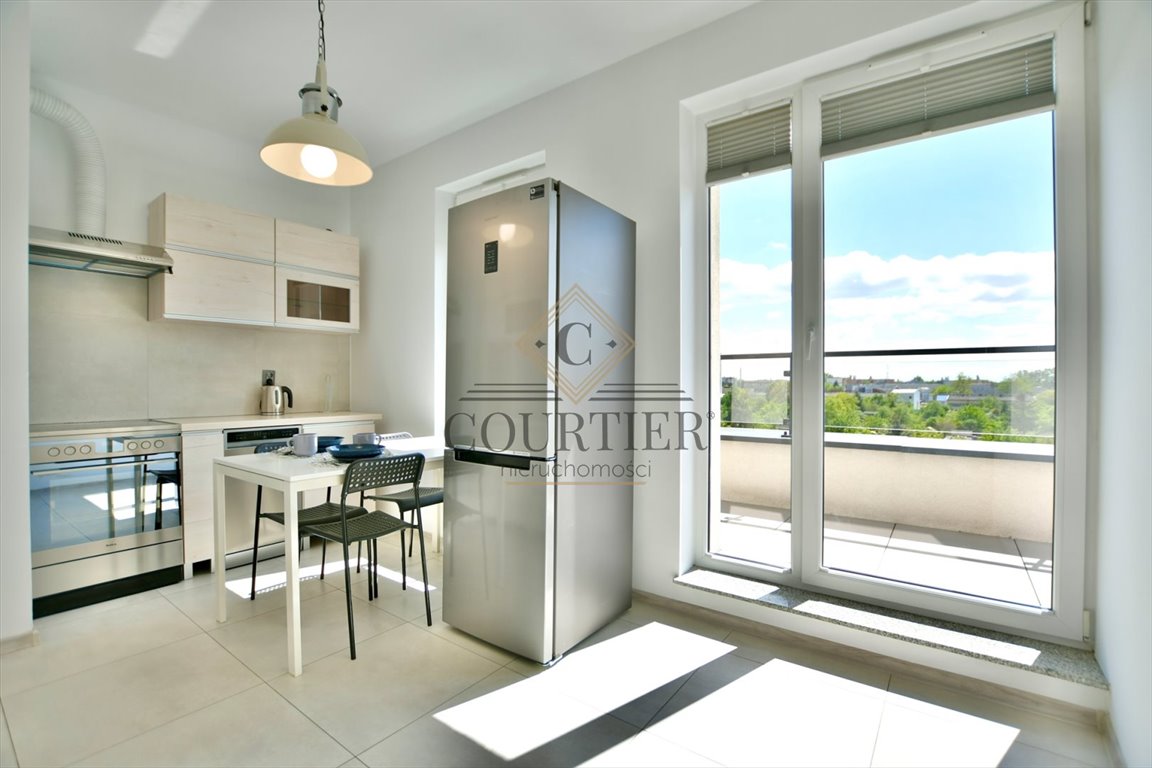 Wynajem 2-pok. z dużym balkonem, panorama, garaż Wrocław, Krzyki, Piękna  43m2 Foto 1