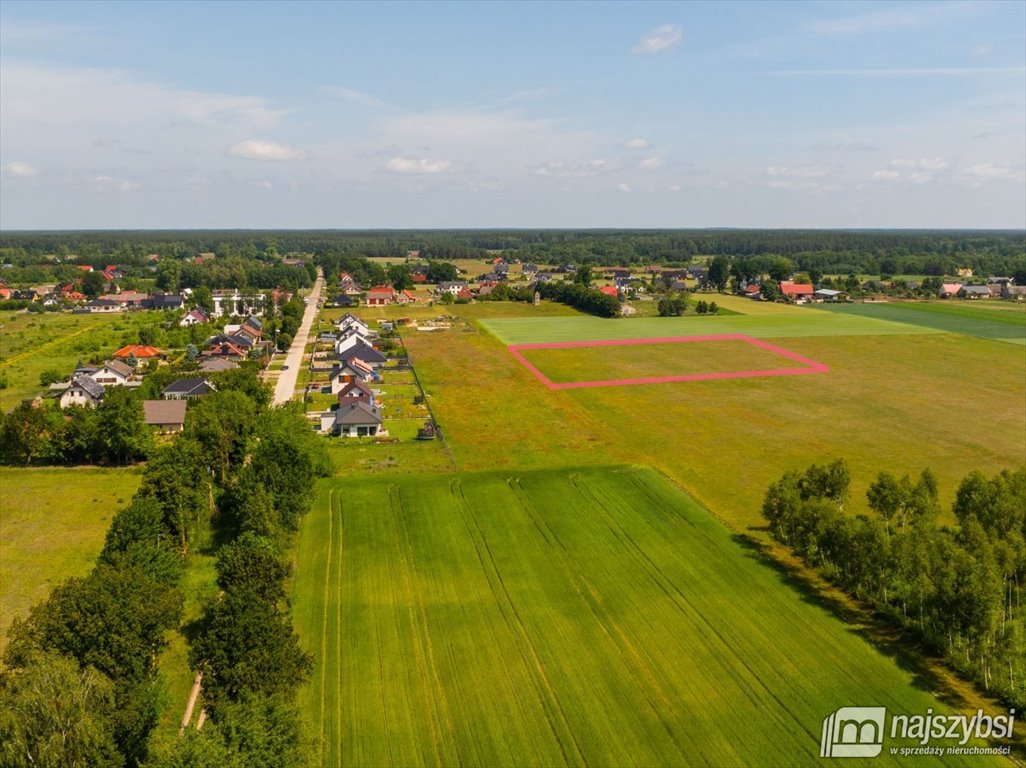 Polecam działkę pod zabudowę 1104 m² w Białuniu z mediami w drodze Białuń, Romantyczna  1 104m2 Foto 1