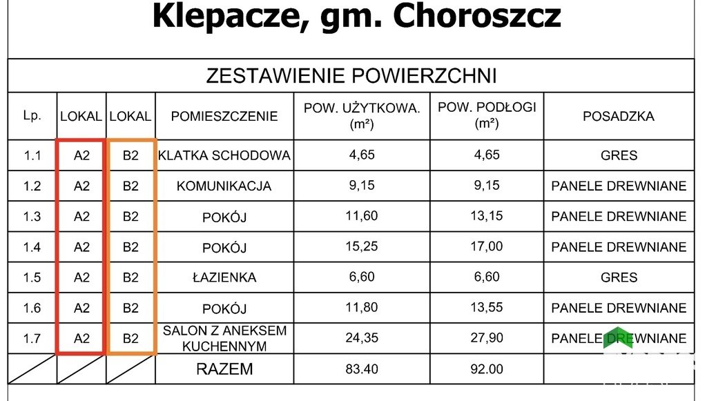 Mieszkanie czteropokojowe  na sprzedaż Klepacze, Studzienna  85m2 Foto 12