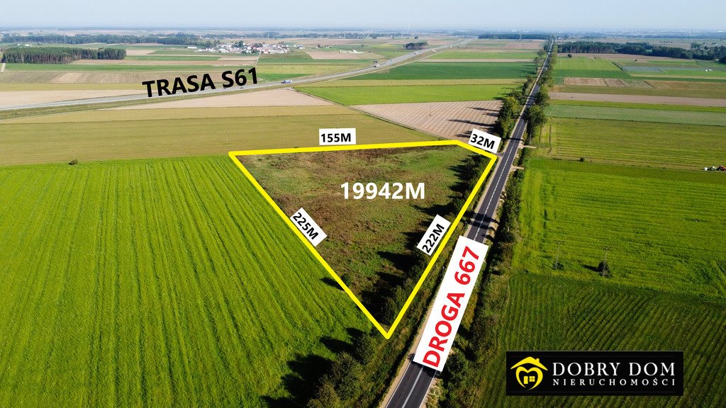 Działka inwestycyjna 19 942 m² przy Via Baltica, Konopki Młode Konopki Młode  19 942m2 Foto 1