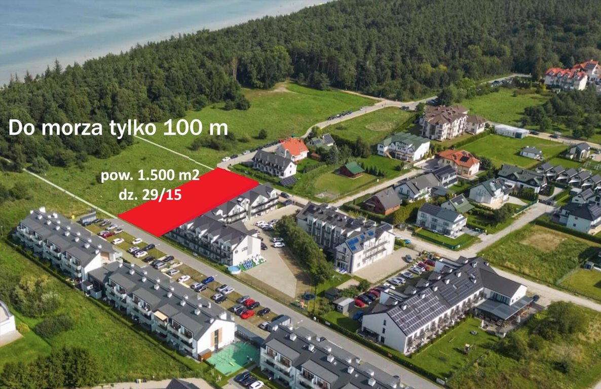 Działka 1500 m² pod inwestycję blisko plaży w Grzybowie Grzybowo  1 500m2 Foto 1